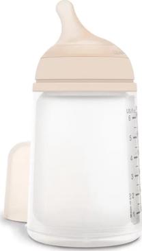 Bērnu pudele dzeršanai Suavinex Zero Zero, 270 ml, 0 mēn., caurspīdīga krās.