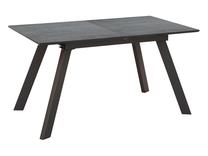 Valgomojo stalas išskleidžiamas Heiko, juodas/pilkas, 140 - 180 cm x 80 cm x 76 cm