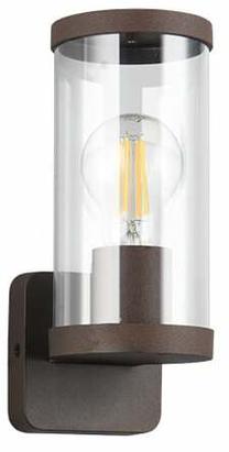 Sieninis lauko šviestuvas Reality Bonito, 28W, E27, IP44, ruda sp., 9.5 cm x 23 cm