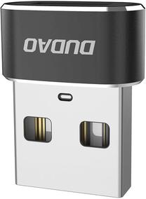 Adapteris Dudao L16AC USB male - USB-C female, USB-C female/USB male, juoda sp.