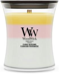 Žvakė, aromatinė WoodWick Floral Blossoms, 50 - 65 h, 275 g, įvairių spalvų