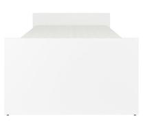 Lova viengulė Nepo 90A, 90 x 200 cm, balta, be čiužinio, su grotelėmis