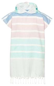 Пончо S/M - XXL, белый цв./многоцветный