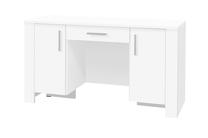 Rakstāmgalds ar skapi ADRK Cesiro, 140 cm x 55 cm, 77 cm, balts krās.