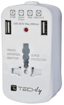 Telefono įkroviklis Techly, USB, balta sp.