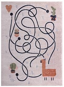 Kilimas vidaus Hakano Beo Game, įvairių spalvų/smėlio sp., 190 cm x 140 cm