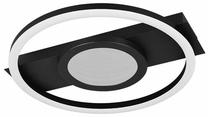 Šviestuvas lubų Reality Wheeler R64801132, LED, 3000 °K, 1 x 16 W, balta sp./juoda sp. / juoda sp.