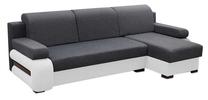 Kampinė sofa Idzczak Meble Grey M06000, pilka sp., dešininė, 260 x 140 cm x 72 cm