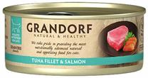 Kassi märgtoit Grandorf Natural & Healthy, lõhe/tuunikala, 0.07 kg