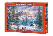 Dėlionė Castorland Mountain Christmas 1000 el. C-104680-2, 47 cm x 68 cm, 1000 vnt., įvairių spalvų