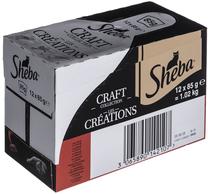 Mitrā kaķu barība Sheba Craft, liellopa gaļa, 0.085 kg, 12 gab.