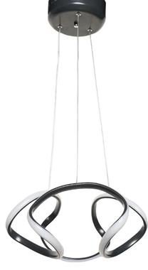 Valgusti rippuv Opviq SP274 687HMY1239, LED, 1 x 65 W, valge v. / must v.