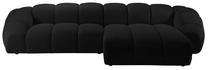 Kampinė sofa Micadoni Home Diana Son19, juoda sp., dešininė, 334 x 182 cm x 72 cm