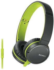 Vadu austiņas Sony ZX660AP, melna krās./zaļa krās.