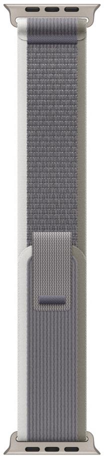 Dirželis Apple Watch, 49mm Green/Gray Trail Loop - M/L, žalia sp./pilka sp.