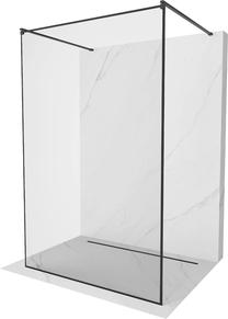 Dušo sienelė Mexen Kioto Walk-In Black Border, 120 cm x 200 cm, juoda sp./grūdintas