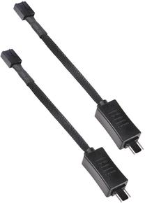 Kabelis SilverStone 2 x Fan Resistor PWM SST-CPF05 4-Pin PWM, 4-Pin PWM, 0.1 m, melna krās.