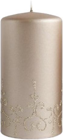 Свеча, цилиндрическая Mondex Tiffany BC5069, 500 г, коричневатый цв.