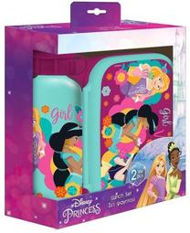 Konteiners pārtikai, komplekts Disney Princess, 0.5 - 0.8 l, 18 cm x 13.5 cm, daudzkrāsaina, 2 gab.
