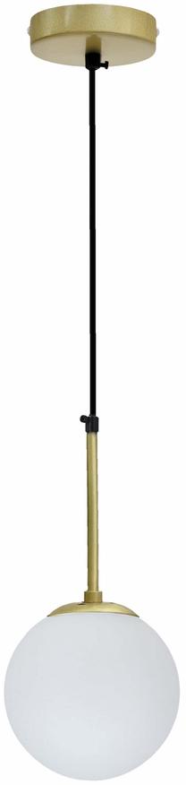 Светильник потолочный Candellux Lighting Pompei 31-32799, E27, 1 x 40 Вт, белый цв. / золотой цв., 15 x 15 cm