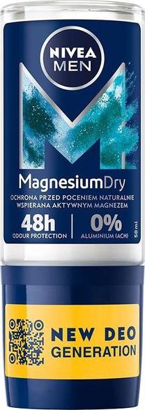 Vyriškas dezodorantas Nivea Magnesium Dry Antyperspirant Roll-on, 50 ml