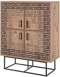 Spintelė Kalune Design Quantum Solo 863SPH5126, juoda sp./pušies sp/tamsiai pilka sp., 93 cm x 36 cm x 115 cm