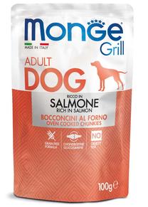 Влажный корм для собак Monge Grill Adult Dog, лосось, 0.1 кг
