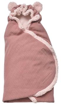 Žieminis miegmaišis kūdikiui Lodger Original Wrapper Botanimal Plush, rožinė sp., 120 cm x 120 cm