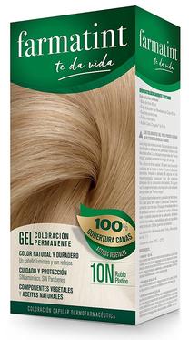 Matu krāsa Farmatint Permanent Color Gel, platinum blonde krās., 10N, 150 ml