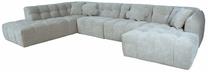 Modulinė sofa Home4you Forte U-Shape, smėlio sp., kairinė, 242 x 374 cm x 76 cm