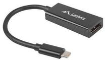 Adapteris Lanberg USB Type-C To Displayport USB Type-C male, Displayport 20 pin female, 0.15 m, melna krās.