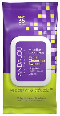Mitrās salvetes sejai Andalou, 35 ml