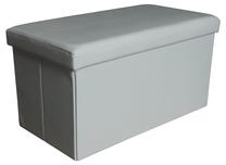 Pufas Domoletti Rio XYF634B, balta sp., 76.5 cm x 40.5 cm x 40.5 cm