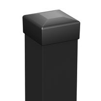 Tvoros stulpas Polargos W1162, 200 x 5 x 5 cm, kvadratinis, juoda sp.