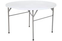 Lauko stalas Catering, balta sp./pilka sp., 120 cm x 120 cm x 74 cm