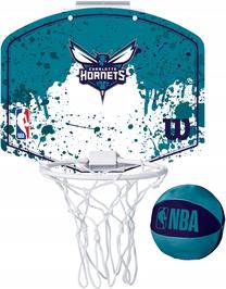 Piekarināms basketbola dēlis ar stīpu, ar bumbu Wilson Charlotte Hornets, Ar bumbu