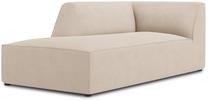 Sofa Micadoni Home Ruby Structured Fabric Chaise Longue, šviesiai ruda sp., kairinė, 181 x 93 cm x 69 cm