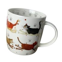 Puodelis GiftWorld Cats M04, ruda sp./balta sp./juoda sp., 0.4 l