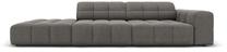 Sofa Micadoni Home Jennifer Velvet 3 Seats, pilka sp., kairinė, 262 x 102 cm x 70 cm