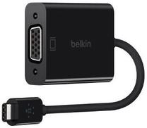 Провод Belkin USB Type-C male, VGA 15 pin female, 0.15 м, черный цв.