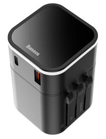 Telefono įkroviklis Baseus, USB/AC, juoda sp., 18 W