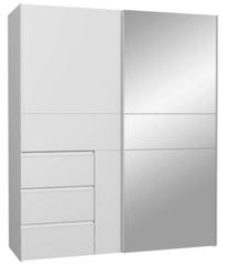Spinta Forte Winn 2 W2QS8233S-120, balta sp., 62 cm x 171 cm x 201 cm, su veidrodžiu