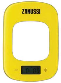 Elektroninės virtuvinės svarstyklės Zanussi ZSE22222CF, skaidri sp./geltona sp.