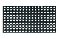Придверный коврик Honeycomb 2.06.11011, черный цв., 80 см x 120 см x 2 см