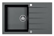 Кухонная мойка Alveus Cadit 20, гранит, 50 см x 79 см x 19.8 см, черный цв.