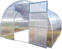 Kasvuhoone Svajone Eko, polükarbonaat, 6 x 3 m, 6 mm, hõbe v.