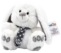 Mīkstā rotaļlieta Tulilo Rabbit, balta krās., 30 cm