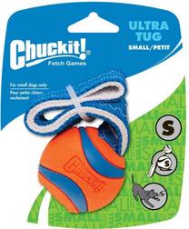 Игрушка для собаки, мячик Chuckit! Ultra Tug, 4.8 см, Ø 4.8 см, синий цв./oранжевый цв.