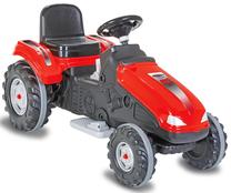 Детский электротрактор Jamara Big Wheel, черный цв./красный цв.