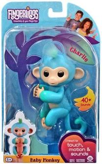 Interaktīva rotaļlieta Fingerlings 3723, 8 cm, universāls, zila krās.